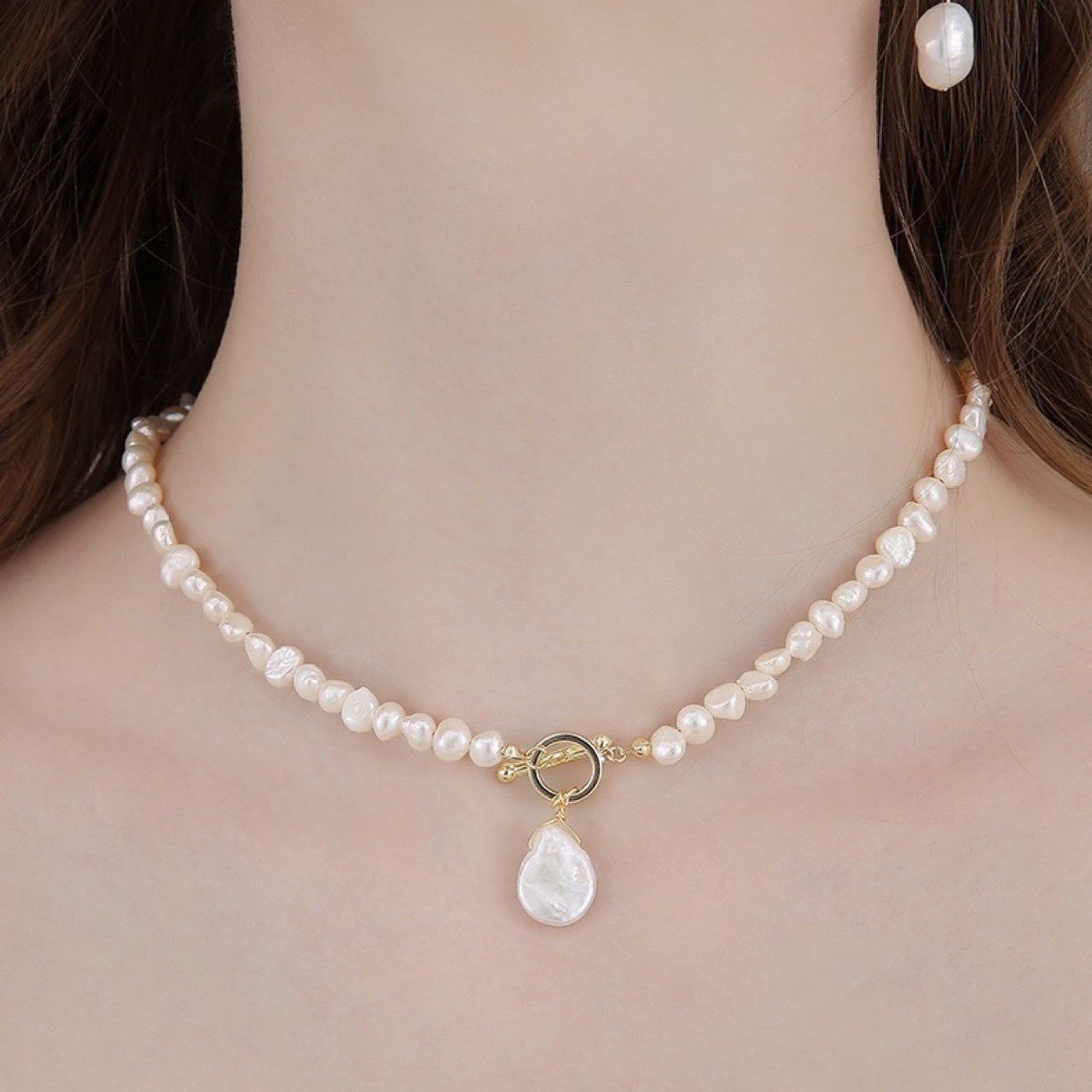 Retro Pearl Tassel Necklace