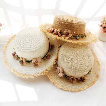 Straw Hat Lady's Sun Visor To Protect Against The Outdoors