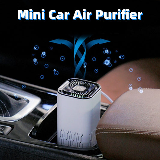 Powerful air filter, cleans your personal air, away from 99.98% dust, pollen, pet dander, smoke and odor, help to alleviate allergies, and is the ideal choice for any desktop, table, car, product purification effect up to 200m ³/ H particulate matter Cadr.