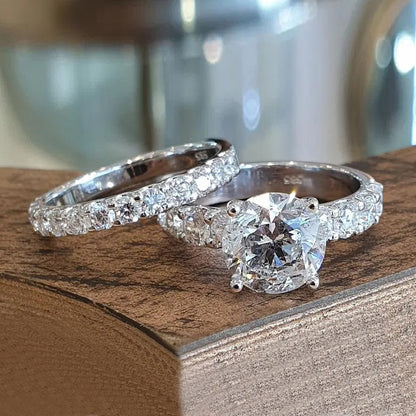 Zircon Couple Rings - Matching His & Hers Ring